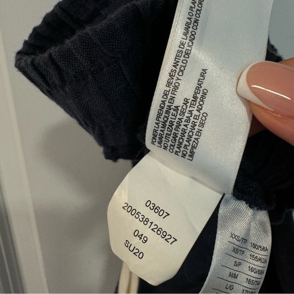 Roots Sadie Short Indigo 100% linen size S navy - Picture 4 of 6